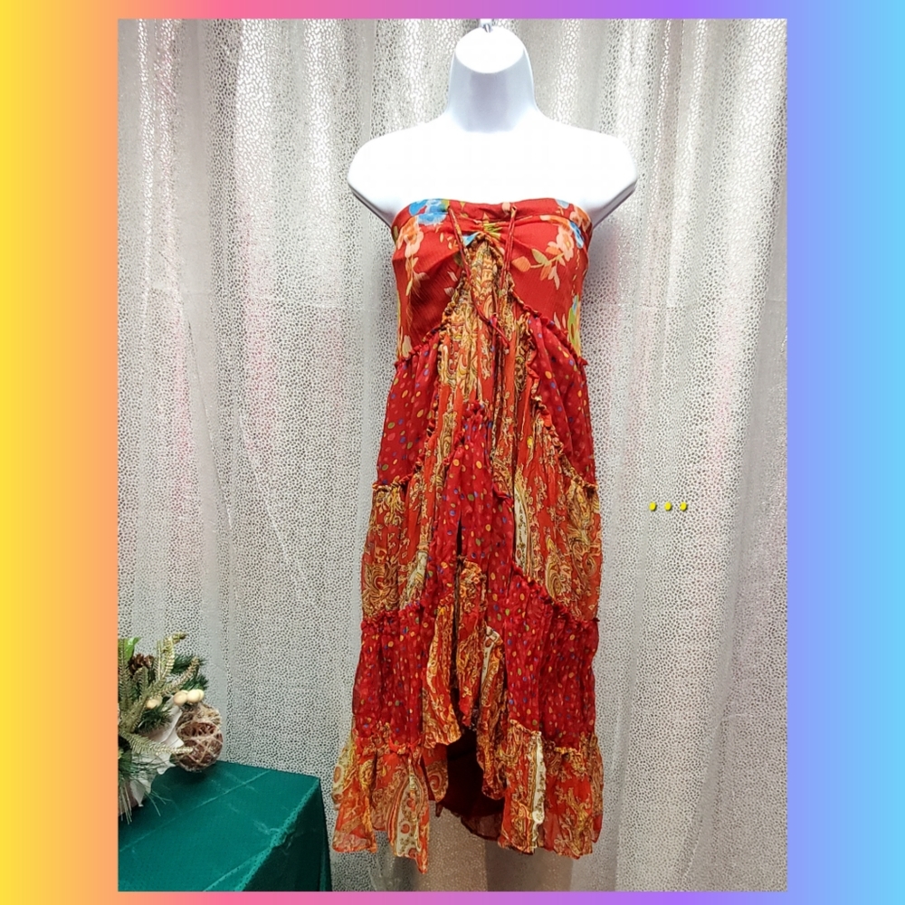 Strapless Hi-Lo Sundress